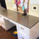 Custom metal desk