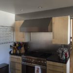 stainless kitchen hood